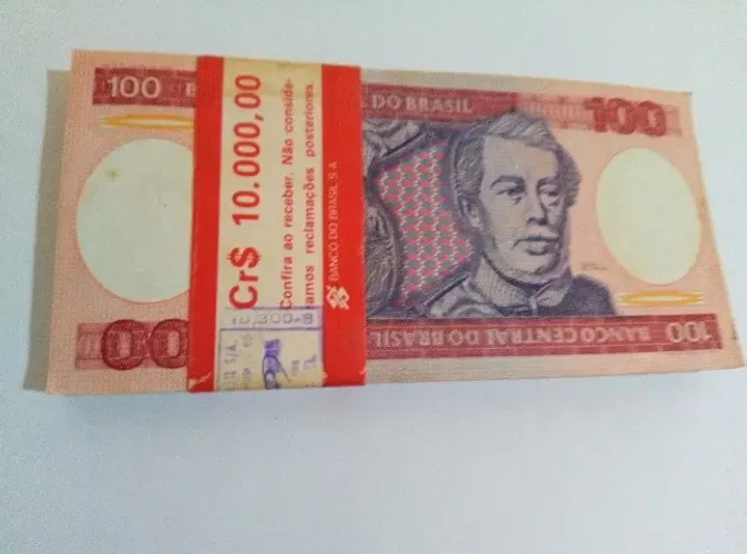 CÉDULAS 100 CRUZEIROS 1986 BRASIL - COLECIONÁVEL RARO
