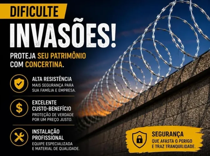 Concertina c Instalação!!!