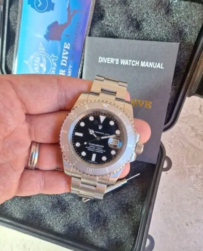 Relógio Addiesdive Diver (Estilo Yacht-Master) 200m - Novo na Caixa