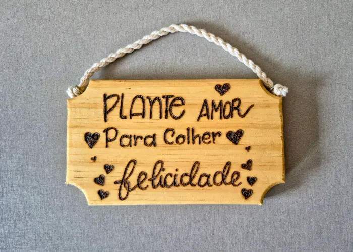 Placa decorativa para porta