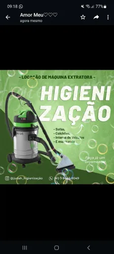 Locação e Higienização maquina extratora