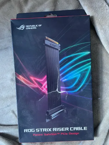 Cabo extensor de porta Riser ASUS Rog Strix PCI-E 3.0 x16 de alta velocidade