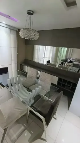 MUNDI RISORT, MOBILIADO, 3 QTOS, 106m2, VARANDA C/ CHURRASQUEIRA