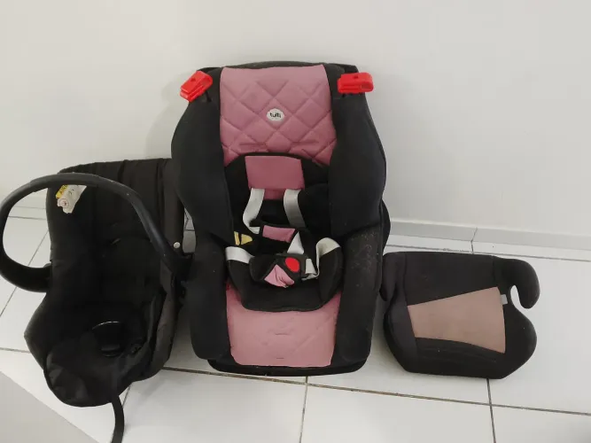 Bebê conforto, cadeira de criança e acento de elevação 