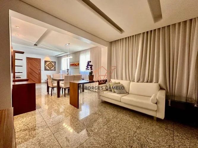 Apartamento com 3 quartos para alugar, 106 m² por R$ 7.064/mês - Santa Efigênia - Belo Hor