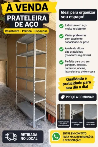 Vende uma partileira de aço reforçada
