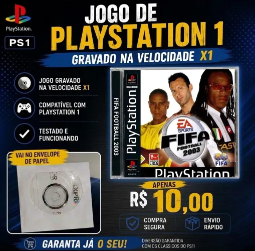 Jogo - FIFA 2003 - Playstation 1