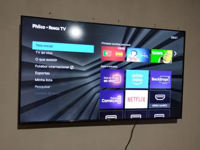 TV Philco Roku Smart TV 58? 4K UHD - Estado de Nova!