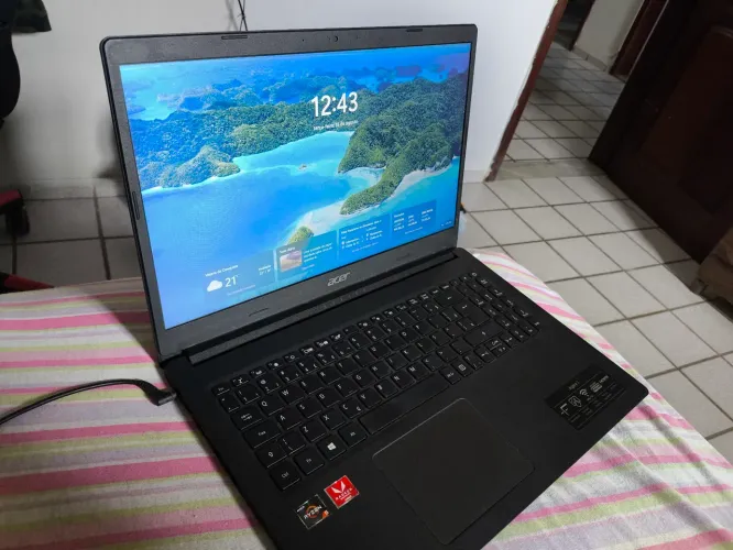 Notebook Acer A315 480GB de SSD + 8GB de RAM + Ryzen 5 3500u
