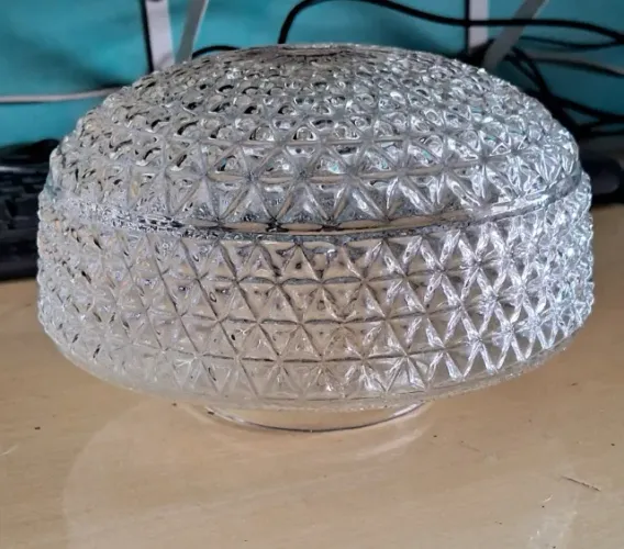 Globo de Vidro Lustre Plafon  Retrô Antigo