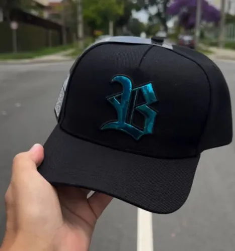 Boné BLCK wings holografic Azul