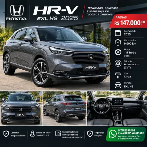 Honda HR-V EXL 1.5 Sensing 16V 5P Aut. 2025
