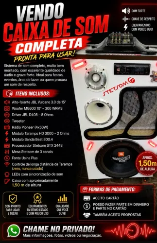 Caixa de som automotivo 