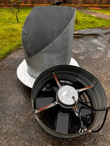 Exaustor 40 cm com tubo para parede