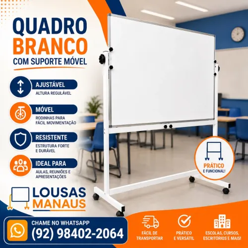 Quadro branco móvel 