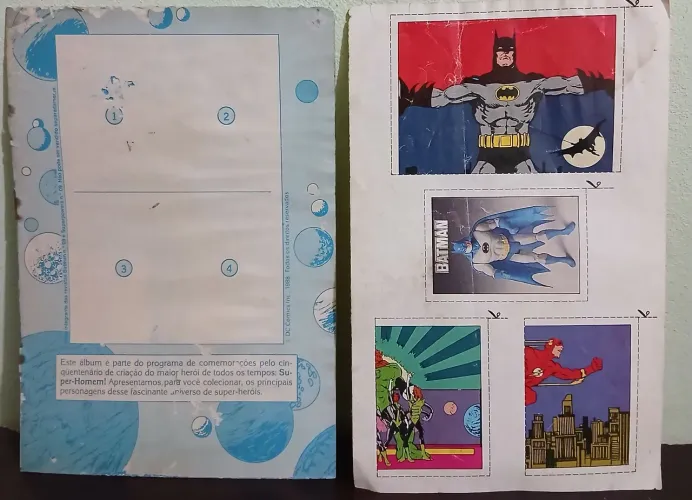 SUPER POWERS ÁLBUM E FIGURINHAS ANOS 80