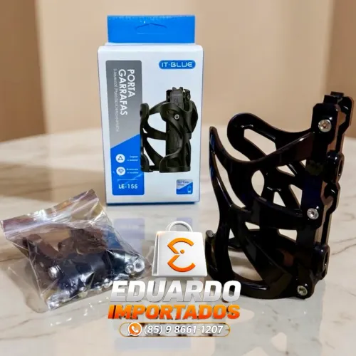 Porta Garrafa Resistente e Ajustável para Bike e Moto (Com Parafusos)