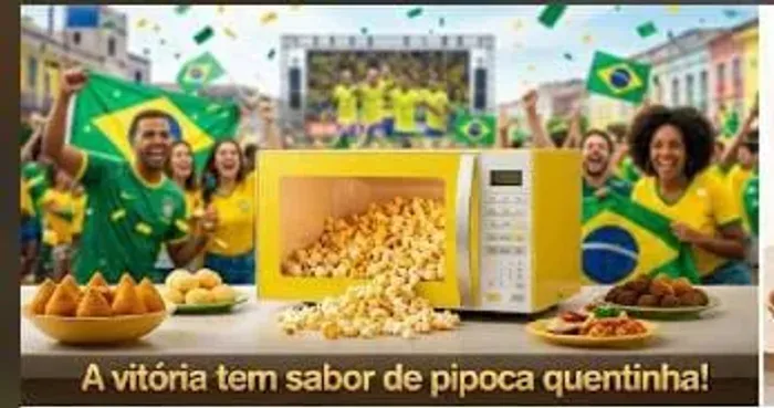 ACHOU MICROONDAS NO PRECINHO VAI TER PIPOCA VAI TER GOL SIM !!!!