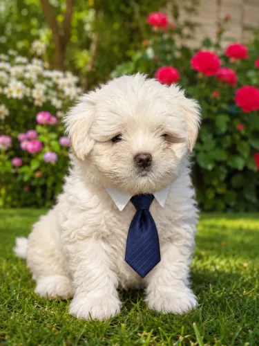 Lhasa apso macho branquinho para você! 