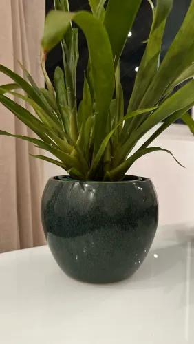 Vaso cerâmica verde A18 cm