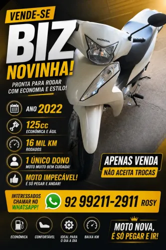 Biz 2022 125 novinha