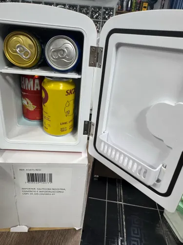 Geladeira mini portátil 127/220 ou 12v na oferta 299,99