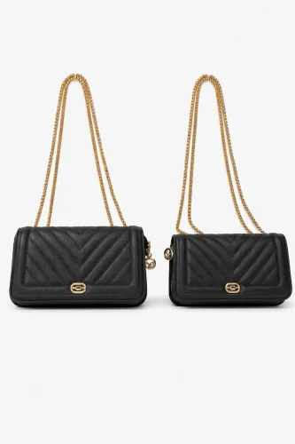 2 Bolsas Femininas Pretas - Conjunto Duplo | Nova | Pronta Entrega, Frete Grátis RJ/SP