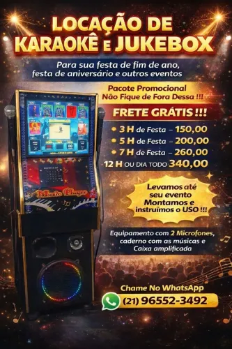 Locação de karaokê e jukebox 
