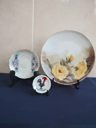 Pratos para decoração em porcelana