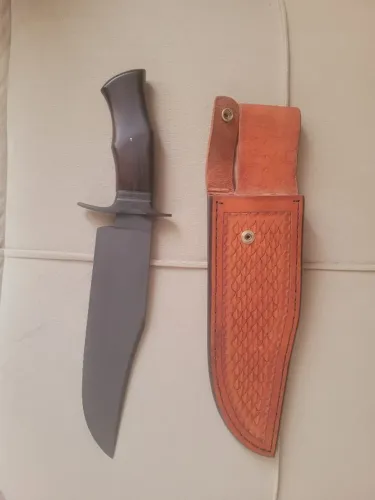 Faca Fighter Bowie Em Aço Carbono 1070 Preto