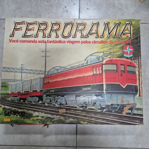 FERRORAMA ESTRELA COMPLETO NA CAIXA SL 4.000 FUNCIONANDO INTACTO ANTIGO RARO!!!!!