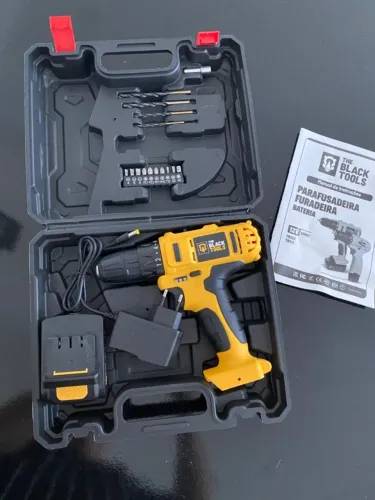 Furadeira Parafusadeira Sem Fio 12V The Black Tools Nova