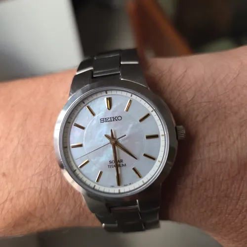 Relogio seiko solar titanium