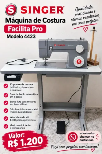 Máquina de costura singer