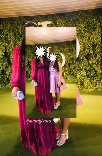 Vestido infantil festa rosa, usado somente 1X - 100$ 10 anos o Adulto está 150$