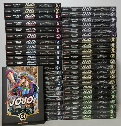 Mangá JoJo's Bizarre Aventure (coleção 45 volumes na ordem de história)