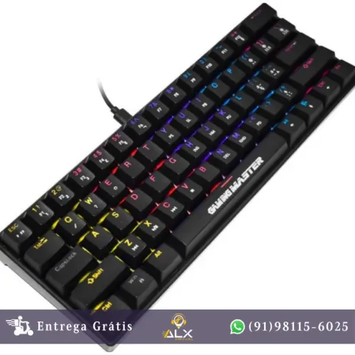Teclado Mecânico 60% Switch Blue Spectra Fury Kbl88 *ENTREGA GRÁTIS*