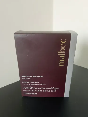 Sabonete em barra Malbec c/2 80g un Boticário