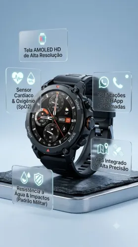 Relógio Aura Fit G6 com GPS