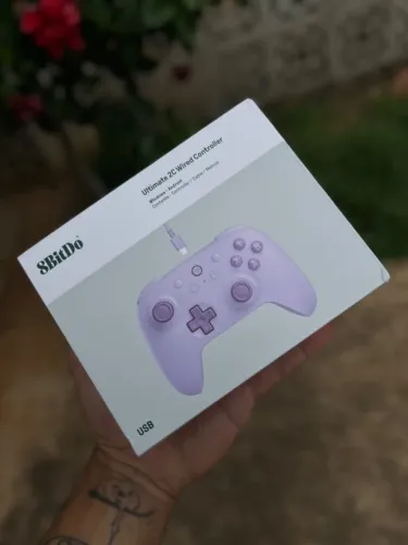 Controle 8BitDo Ultimate 2C Wired USB Lilás