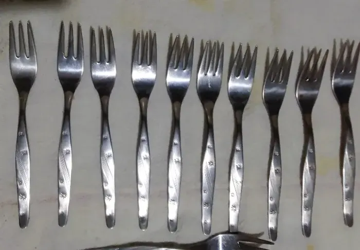 Conjunto Onze Garfos De Sobremesa Em Aço Inox Hercules Estrela