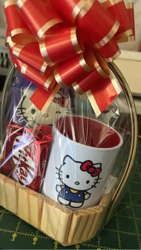 Cesta de presente Hello kitty