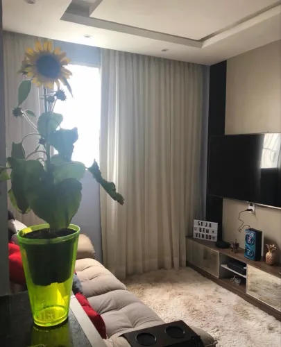Título: Cortina Voil com Blackout 2,45 x 2,30 m - Elegante e Sofisticada