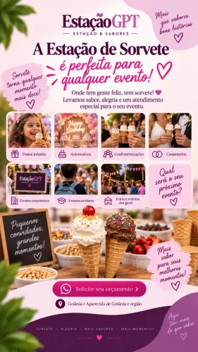 Leve Açaí e Sorvete para sua Festa!