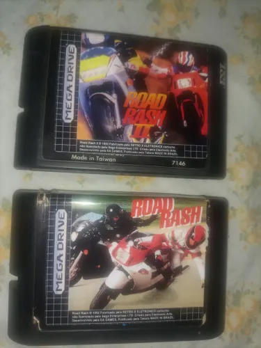 Road Rash 1 e 2 Mega drive 