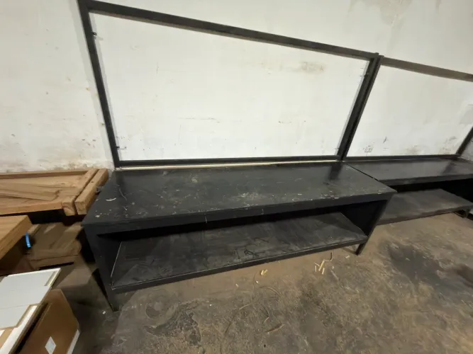 Bancada de aço profissional com estrutura para painel de ferramentas 