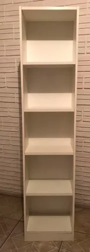 Estante Livreiro/Organizadora Branca com 5 Nichos