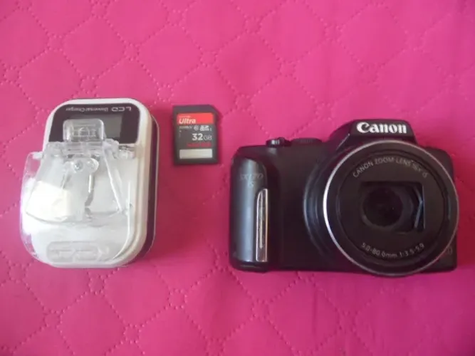 Camera canon sx170-chega a 64x de zoom