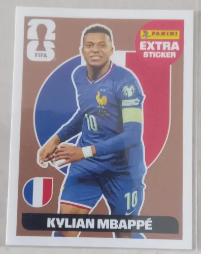 Figurinha Extra Sticker Kylian Mbappe