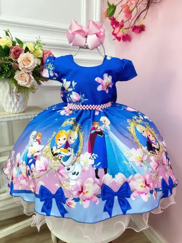 Vestido infantil Frozen